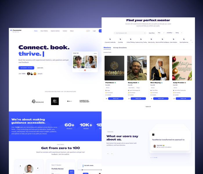 FaceMentor - Mentorship Management Platform